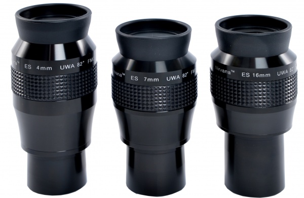 OVL Nirvana-ES™ UWA-82° 4mm/7mm/16mm High-Performance Eyepieces (1.25 ...